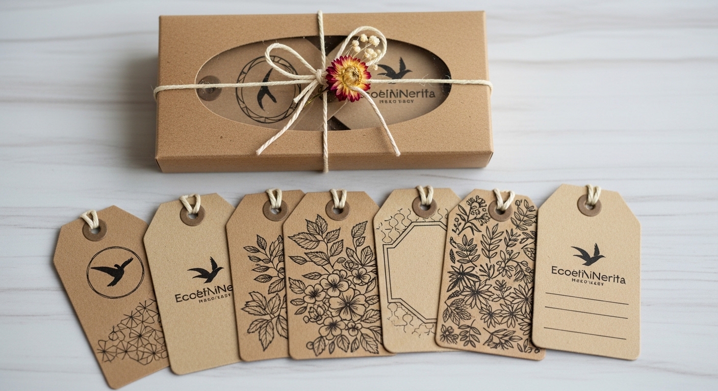 Custom Oval Tags for Elegant Brand Presentation