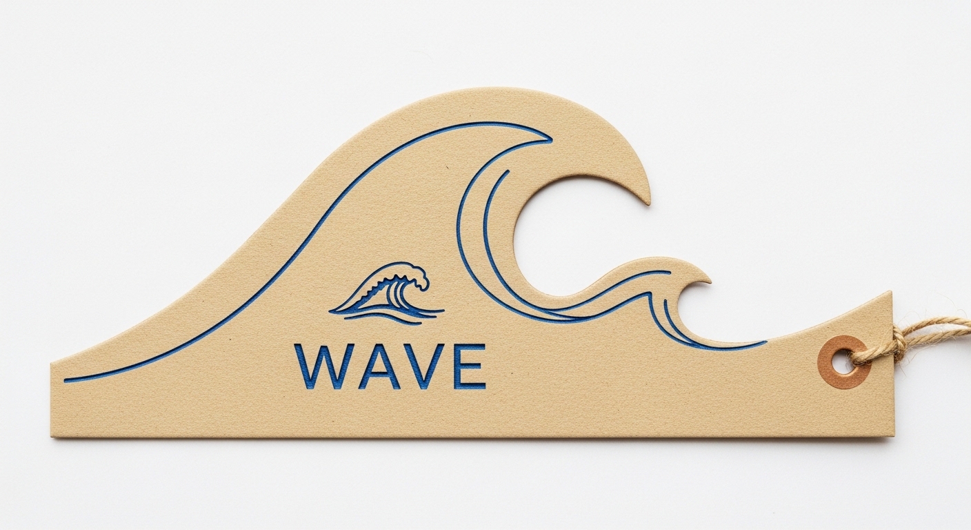 Custom Wave Tags for Creative and Eye-Catching Branding