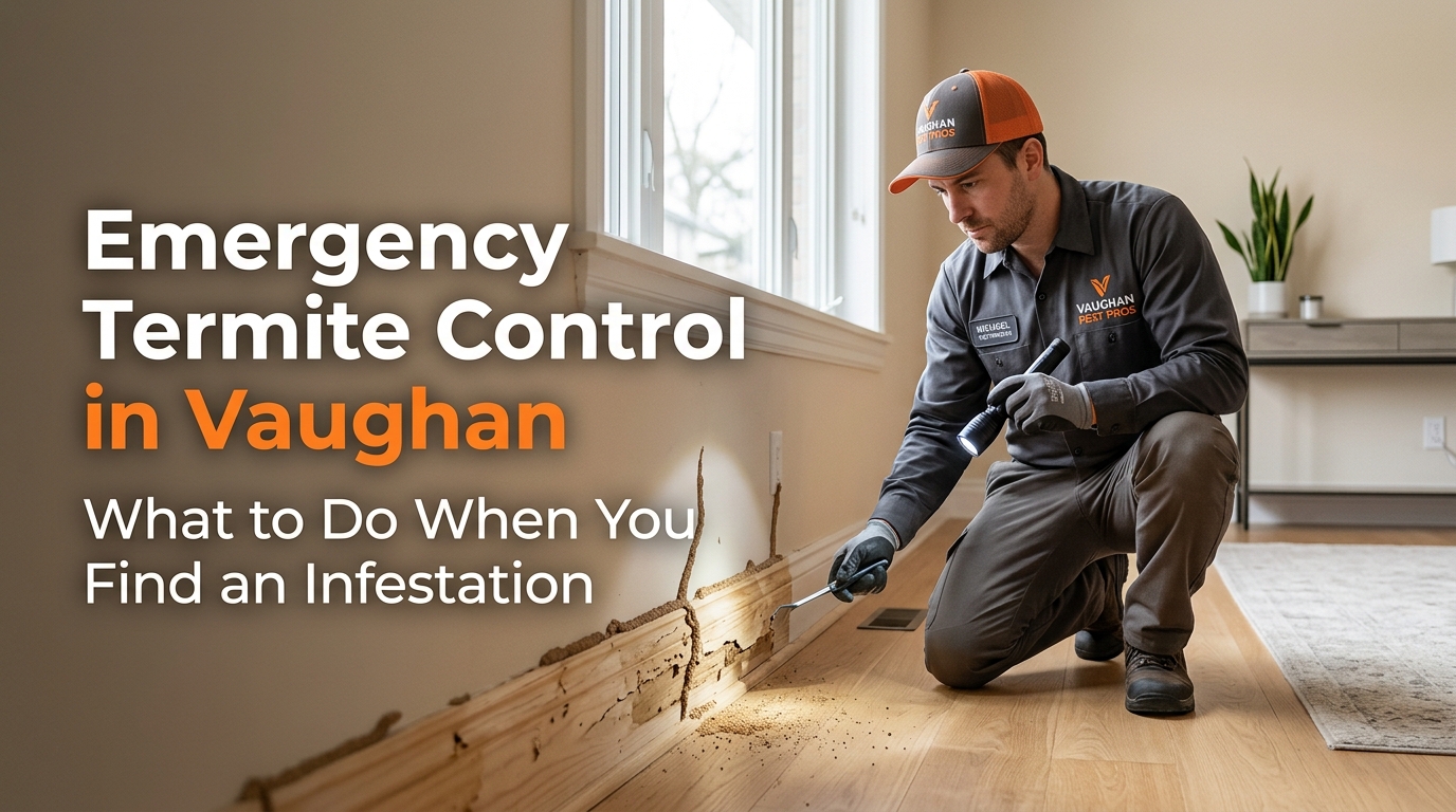 Emergency Termite Control in Vaughan: What to Do When You Find an Infestation
