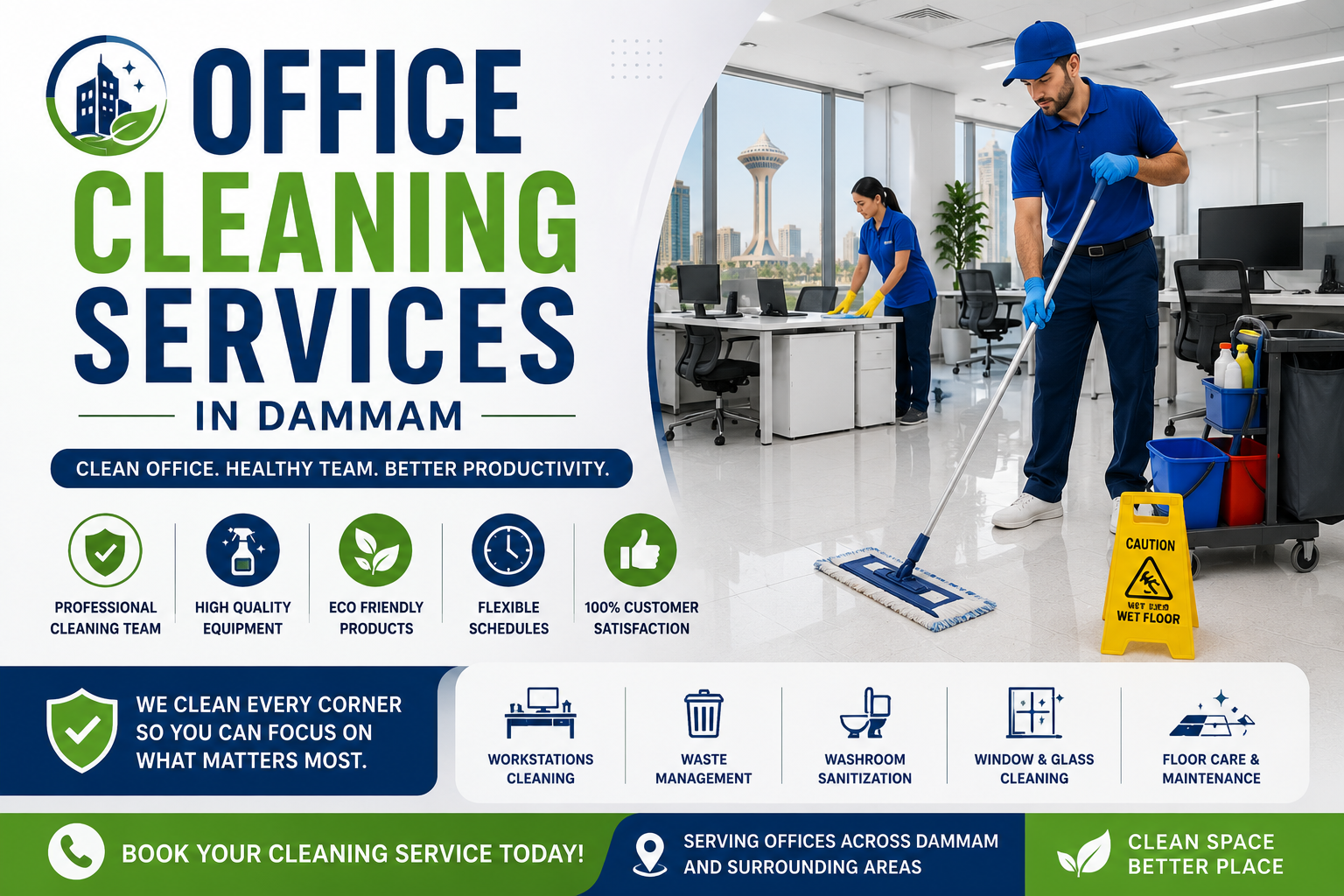 Office Cleaning Services in Dammam – Professional Workplace Cleaning by Newsuperprime