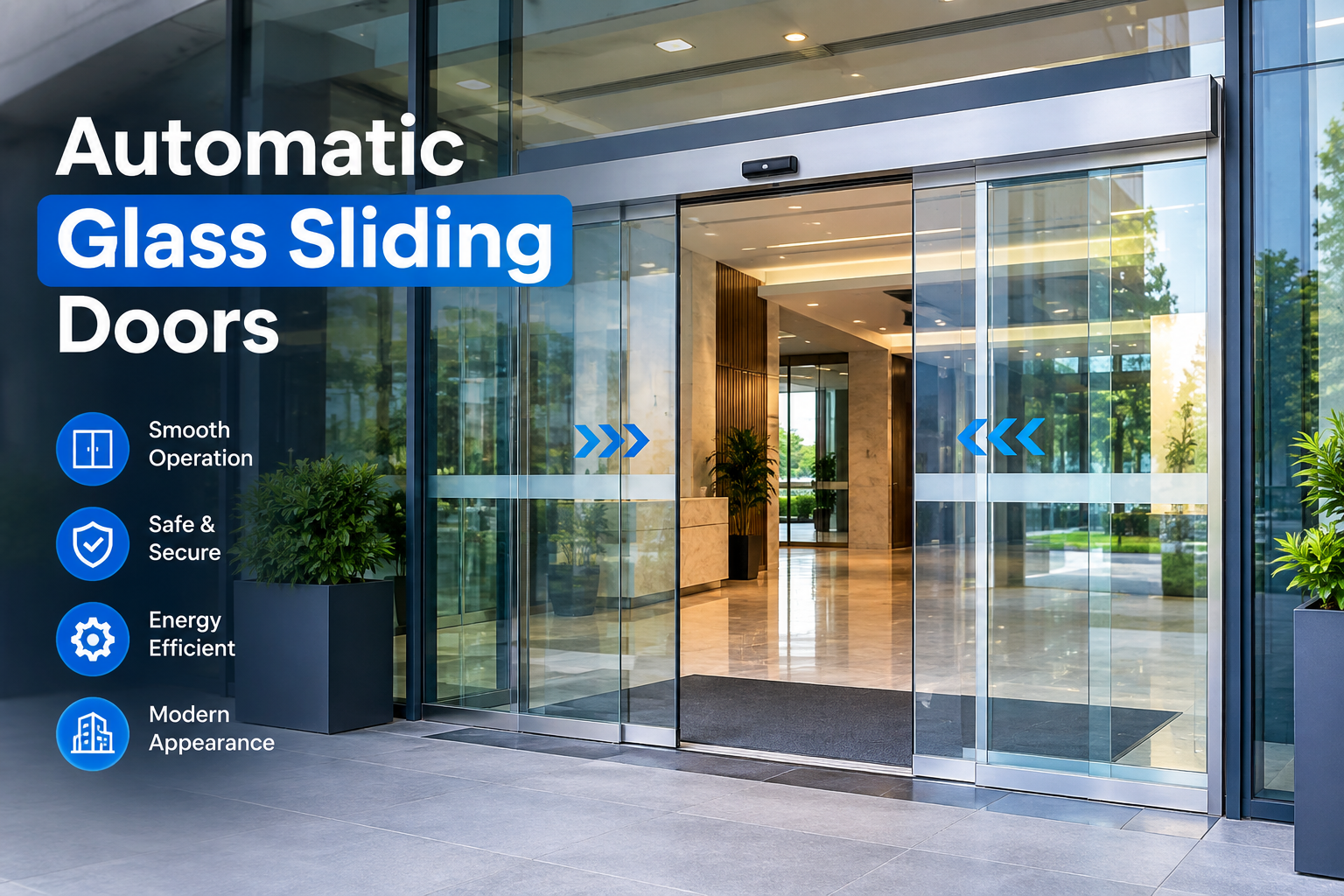 Automatic Glass Sliding Doors for Modern and Efficient Spaces