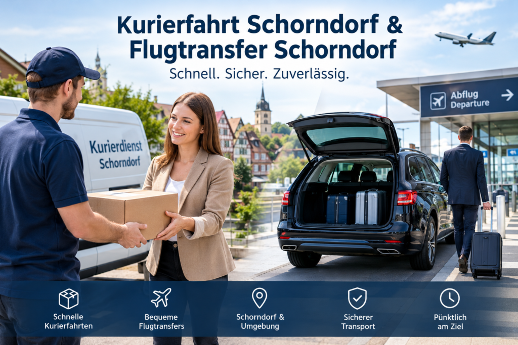 kurierfahrt schorndorf, Flugtransfer Schorndorf