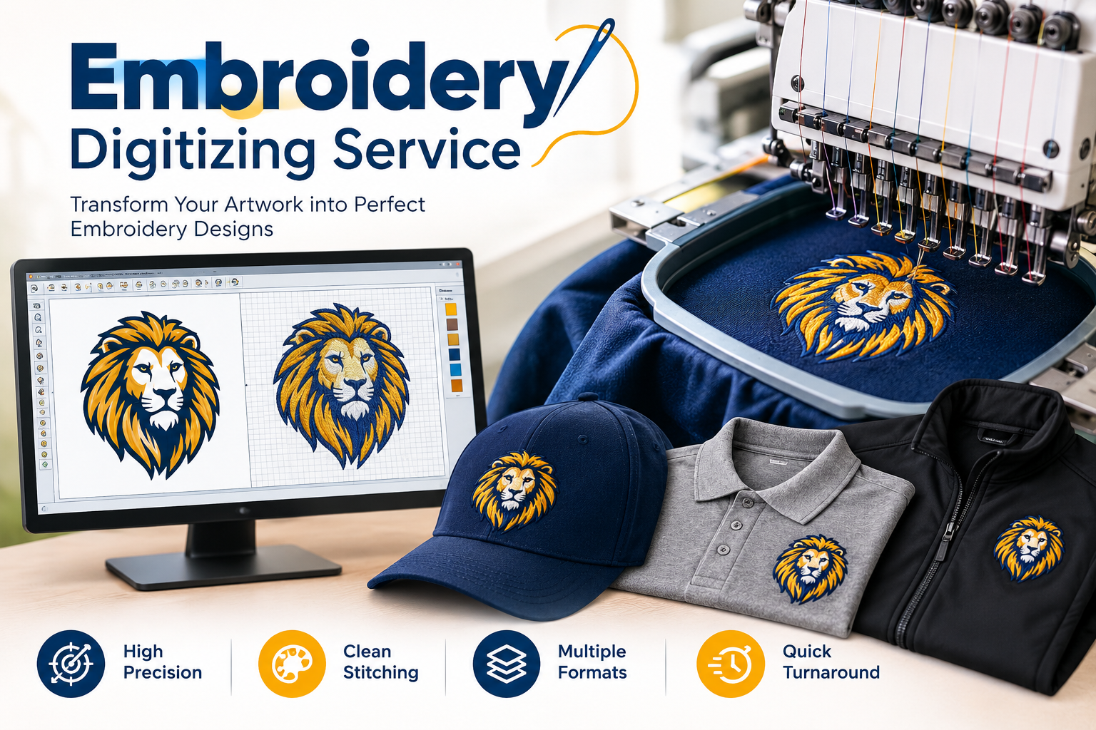 Professional Embroidery Digitizing Service for High-Quality Embroidery