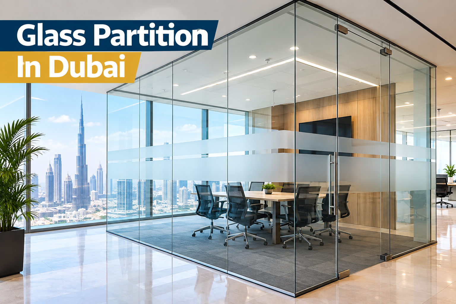 Glass Partition In Dubai for Modern and Functional Interior Spaces