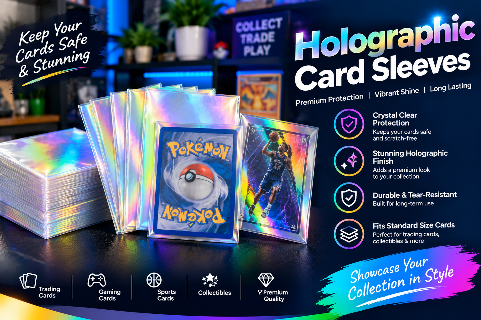 Holographic Card Sleeves: A Stylish Way to Protect and Display Collectible Cards