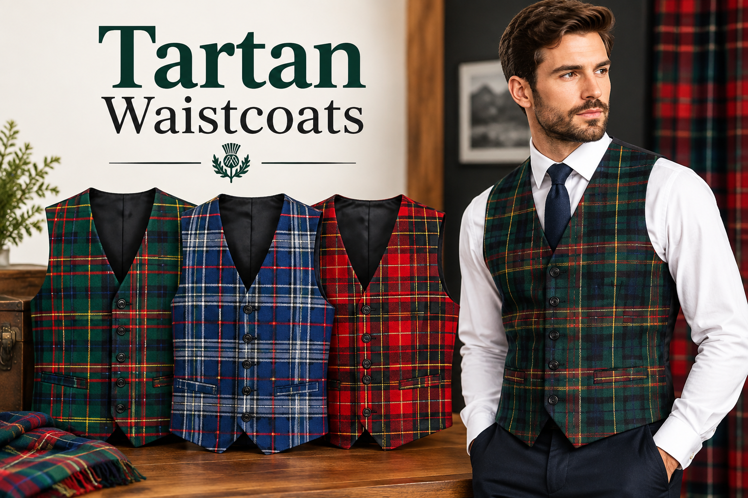 Tartan Waistcoats: Bringing Traditional Scottish Charm to Modern Fashion