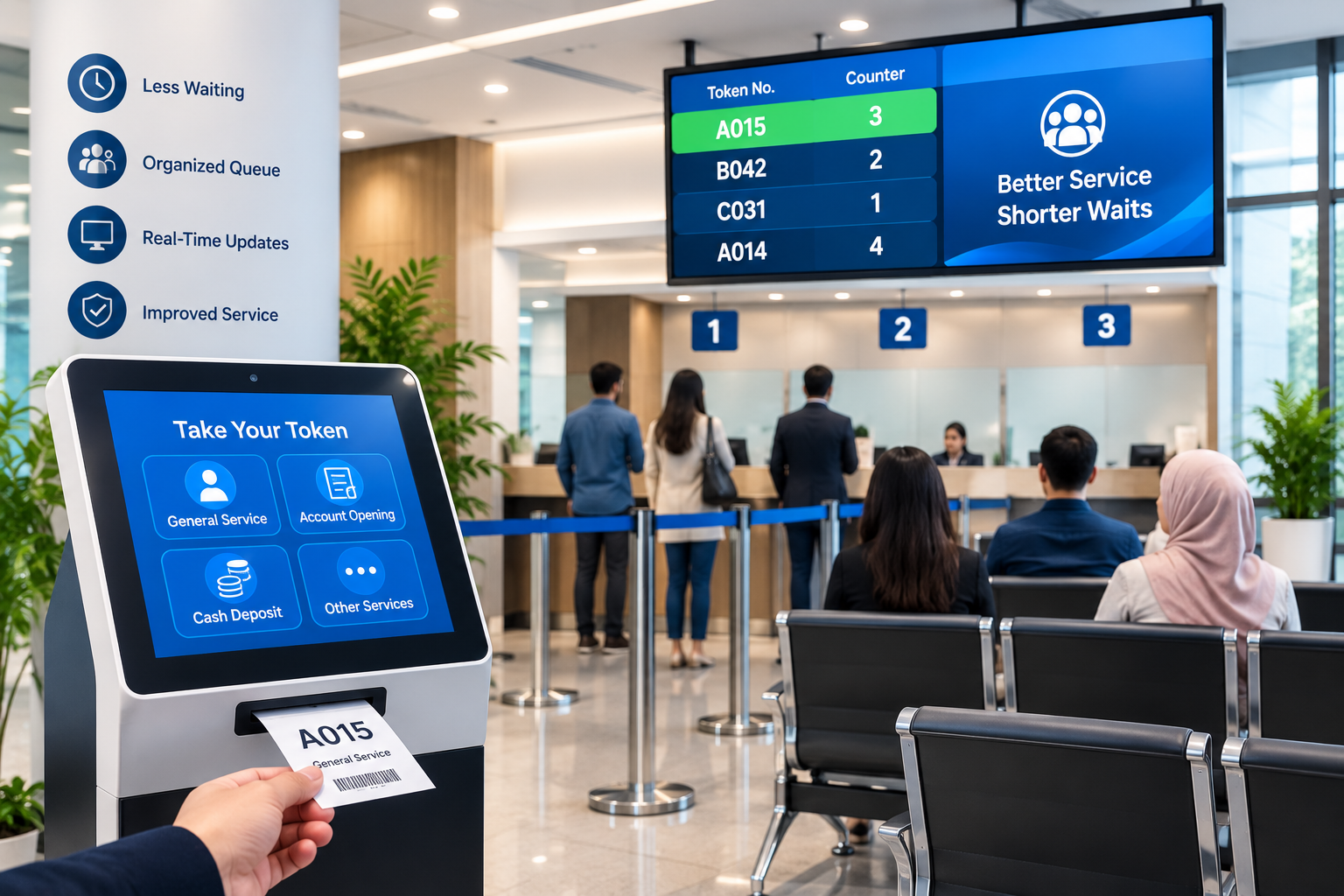 Electronic Queue Management System for Modern Businesses