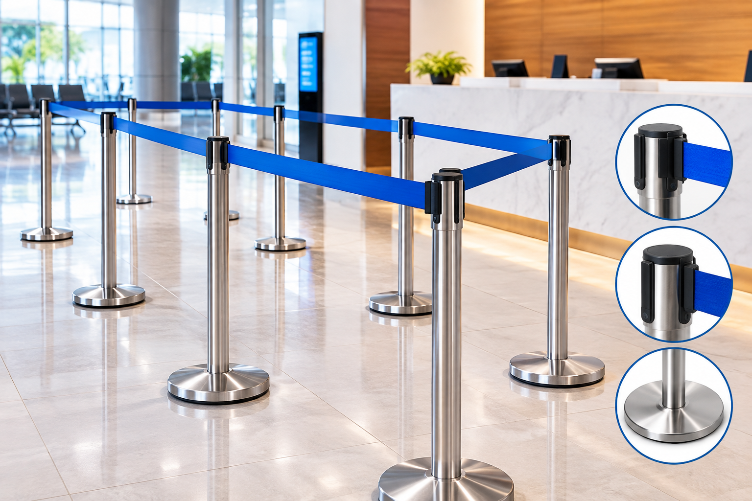 Retractable Queue Barriers: Creating Smooth and Professional Waiting Areas